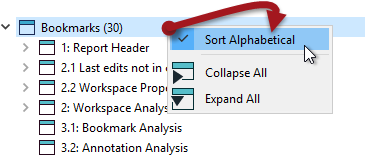 Turning off Sort Alphabetical
